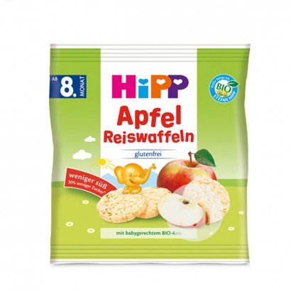 [2 Buah] HiPP German Organic Natural Apple Rasa Kue Beras Versi Luar Negeri