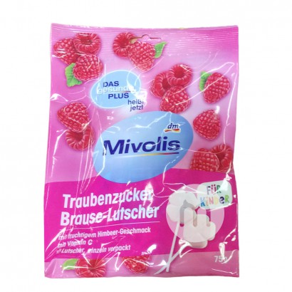 [2 Buah] Mivolis Jerman Mivolis Multivitamin + Glukosa Raspberry Lollipop Versi Luar Negeri