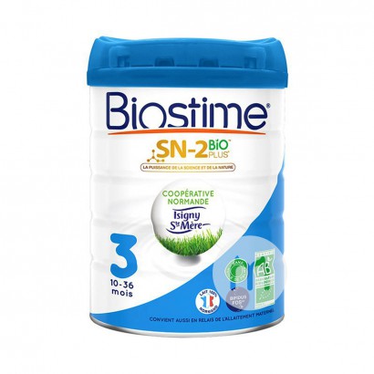 Biostime France organik susu bubuk bayi 3 tahap 800g * 6 kaleng versi Perancis