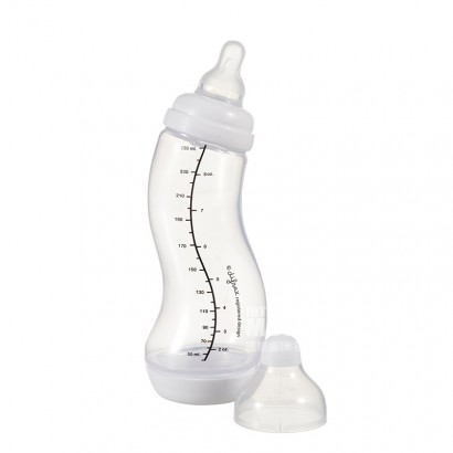 Difrax Belanda anti-perut kembung botol bayi PP berbentuk lebar mulut 250ml versi 0-3 bulan di luar negeri