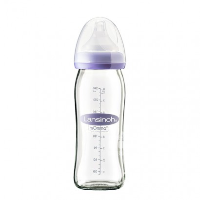 Lansinoh natural wave series glass milk bottle 240 ml lebih dari 3 bulan di luar negeri