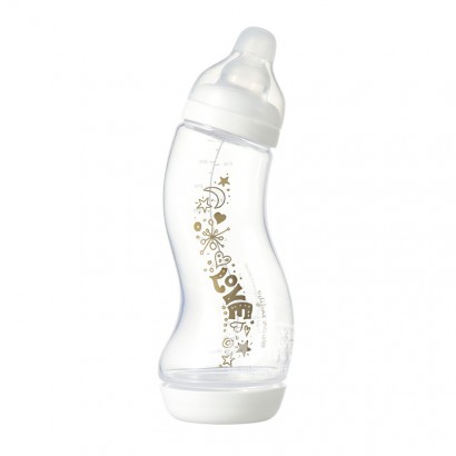 Difrax Belanda anti-perut kembung S-type standar kaliber botol bayi 250ml 0 bulan atau lebih pola huruf versi luar neger