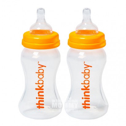 Thinkbaby American Baby Baby PP Botol Dua Paket 270ml 0-6 bulan Versi Luar Negeri