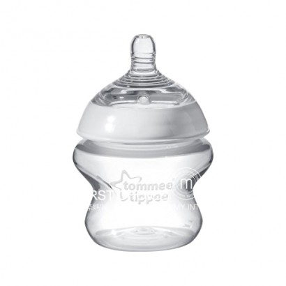 Tommee Tippee Botol mulut lebar bayi anti-perut kembung Inggris 150ml versi 0-3 bulan di luar negeri