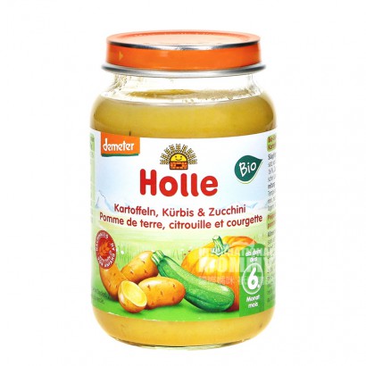 [4 buah] Holle Jerman Organic Zucchini Squash Mashed Potato Overseas Version