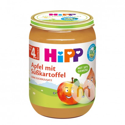 HiPP Lumpur ubi jalar apel organik Jerman selama lebih dari 4 bulan ve...