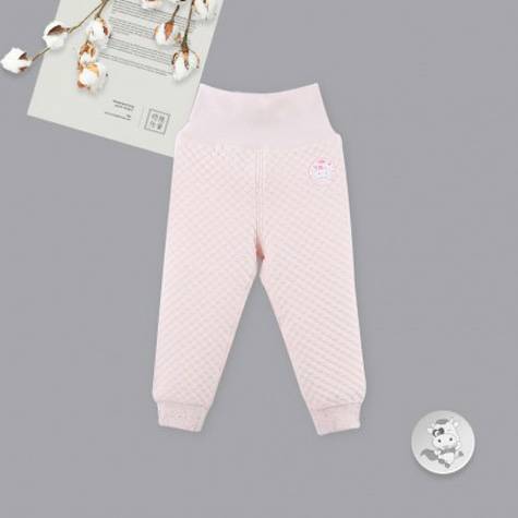 Verantwortung bayi perempuan katun organik celana perut pinggang tinggi merah muda