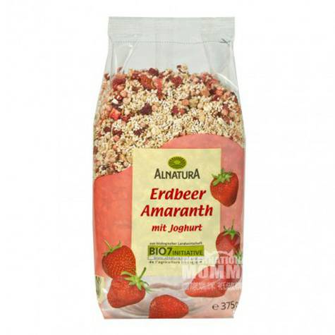 ALNATURA Jerman organic strawberry amaranth yogurt gandum seluruh versi sereal luar laut