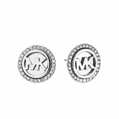 MICHAEL KORS American Alphabet Crystal Stud Earrings Versi Luar Negeri