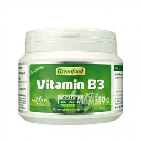 Greenfood Belanda Greenfood Vitamin B3 (Niacin) 250 mg Kapsul 180 Kaps...