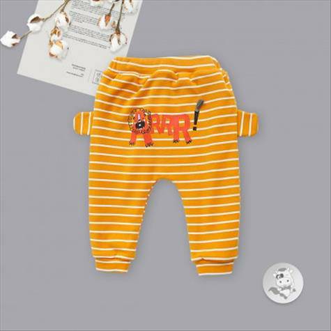 telinga lateral bayi laki-laki dan perempuan Verantwortung ditambah celana PP beludru berwarna kuning