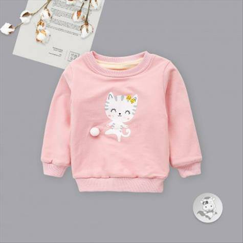 Verantwortung jantan dan betina bayi kucing imut plus sweter pullover pink