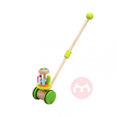 Classic World Wooden push-pull bayi mainan berjalan