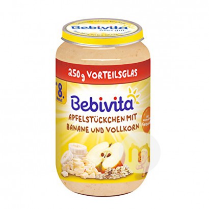 Bebivita German Apple Banana Grain Puree lebih dari 8 bulan Overseas Edition