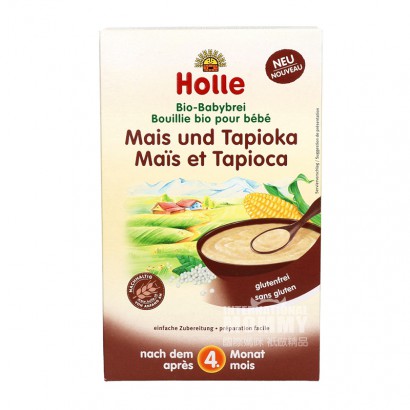Holle German Organic Corn Cassava Rice Vermicelli selama 4 bulan Versi Luar Negeri
