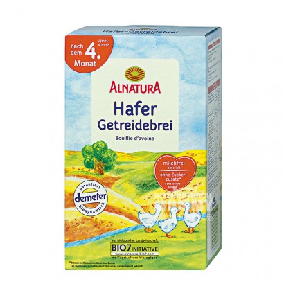 [4 pieces] ALNATURA Jerman Organik Oatmeal Bihun lebih dari 4 bulan Versi Luar Negeri