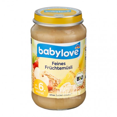 [2 Buah] Babylove Jerman Fruit and Grain Mud Selama 6 Bulan Versi Luar Negeri