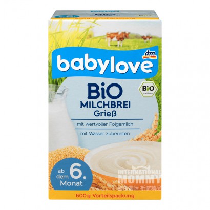 Babylove Jerman sereal susu organik gizi mie beras selama lebih dari 6 bulan Versi Luar Negeri