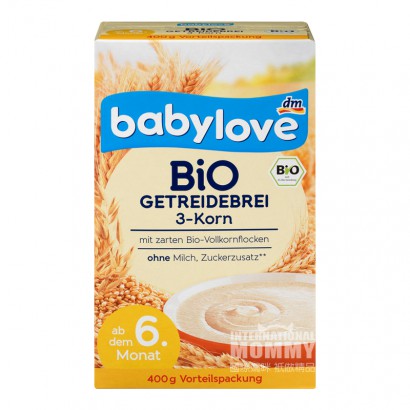 [2 Buah] Babylove Jerman organik 3 jenis mie beras gizi murni gandum selama lebih dari 6 bulan Versi luar negeri