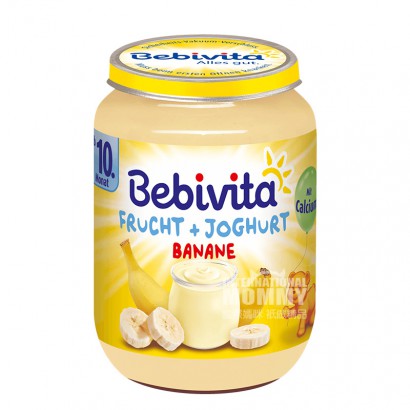 [2 potong] Bebivita Jerman pisang campur lumpur yoghurt selama lebih dari 10 bulan Versi Luar Negeri