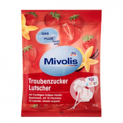 Mivolis Jerman Mivolis versi multi-vitamin + glukosa lollipop di luar negeri