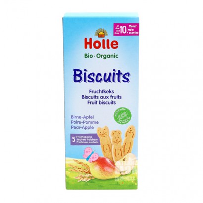 [6 pcs] Holle Jerman Organic Molar Biscuit Apple Pear Flavour Versi Luar Negeri