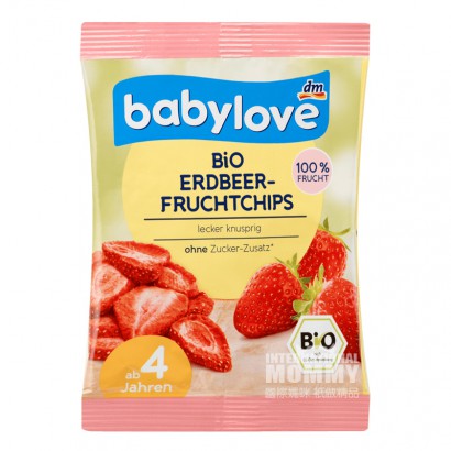 Babylove Jerman organic froze-dried slices strawberi versi luar negeri lebih dari 4 tahun