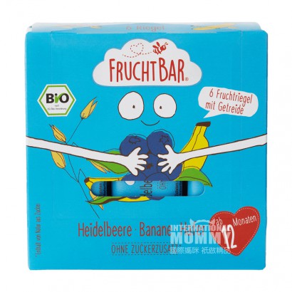 FRUCHTBAR Jerman FRUCHTBAR Organik Blueberry Banana Oat Fruit Bar Versi Luar Negeri