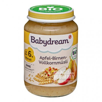 Babydream Germany Babydream Organic Apple Pear Oatmeal Mud Lebih Dari 6 Bulan * 6 Versi Luar Negeri