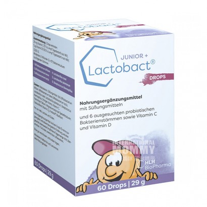 Lactobact German Lactobact anak-anak Probiotic mengunyah tablet luar laut Edition
