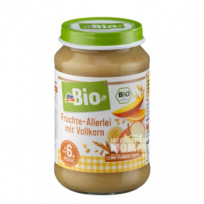 [2 buah] DmBio Jerman DmBio lumpur buah organik campuran oat selama lebih dari 6 bulan Versi Luar Negeri