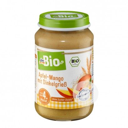 [2 Buah] DmBio Jerman DmBio Organik Apple Mango Semolina Campuran Lumpur Lebih Dari 4 Bulan Versi Luar Negeri