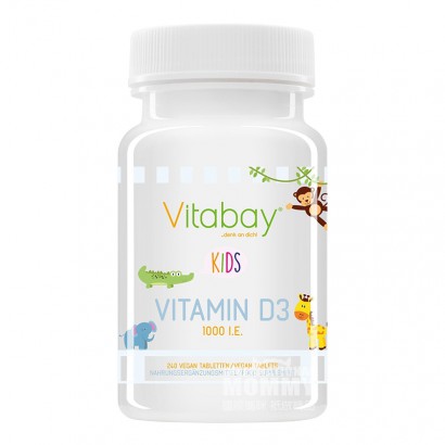 Vitabay Germany Vitabay Tablet Vitamin D3 Chewable Anak 240 tablet Versi Luar Negeri