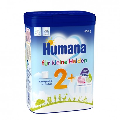 Humana susu bubuk bayi Jerman 2+ bagian 650g * 4 kotak versi luar negeri
