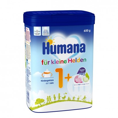 Humana German Baby Milk Powder 1+ Bagian 650g * 4 Box Versi Luar Negeri