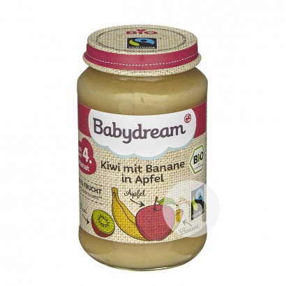 Babydream Jerman Babydream Kiwi Organik Apel Buah Pisang Apple lebih dari 4 bulan * 6 Versi Luar Negeri