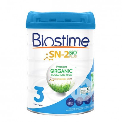 Biostime Australia Organik Susu Bayi Bubuk 3 Tahap 800g * 3 Kaleng Edisi Australia