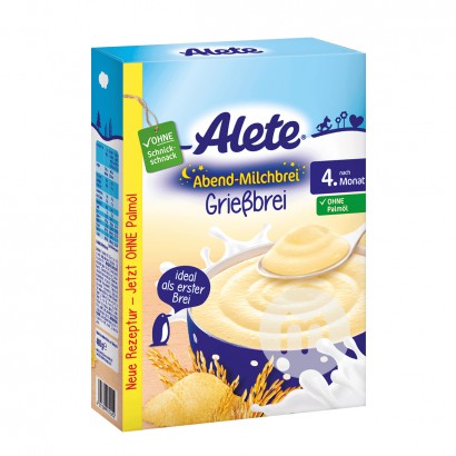 [2 Buah] Nestle Germany Alete seri puding susu semolina selamat malam mie beras selama lebih dari 4 bulan Versi luar neg