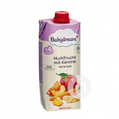 Babydream Jerman Babydream Varietas Organik Jus Buah Wortel 500ml Versi Luar Negeri