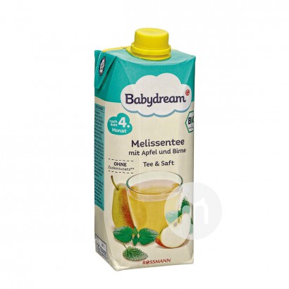 Babydream Jerman Babydream Organik Melissa Tea Apple Pear Juice 500ml Versi Luar Negeri