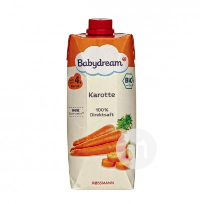 [4 Buah] Babydream Jerman Babydream Jus Wortel Organik 500ml Versi Luar Negeri