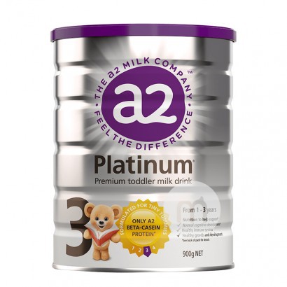 A2 Australia A2 Platinum Series Susu Bubuk Bayi 3 Tahap * 3 Kaleng Versi Luar Negeri