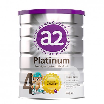 A2 Australia A2 Platinum Series Susu Bubuk Bayi 4 Tahap * 3 Kaleng Versi Luar Negeri