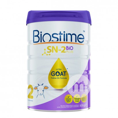 Biostime Australia Gold Pack Baby Powder Susu Kambing 2 Tahap 800g * 6 Kaleng Edisi Australia
