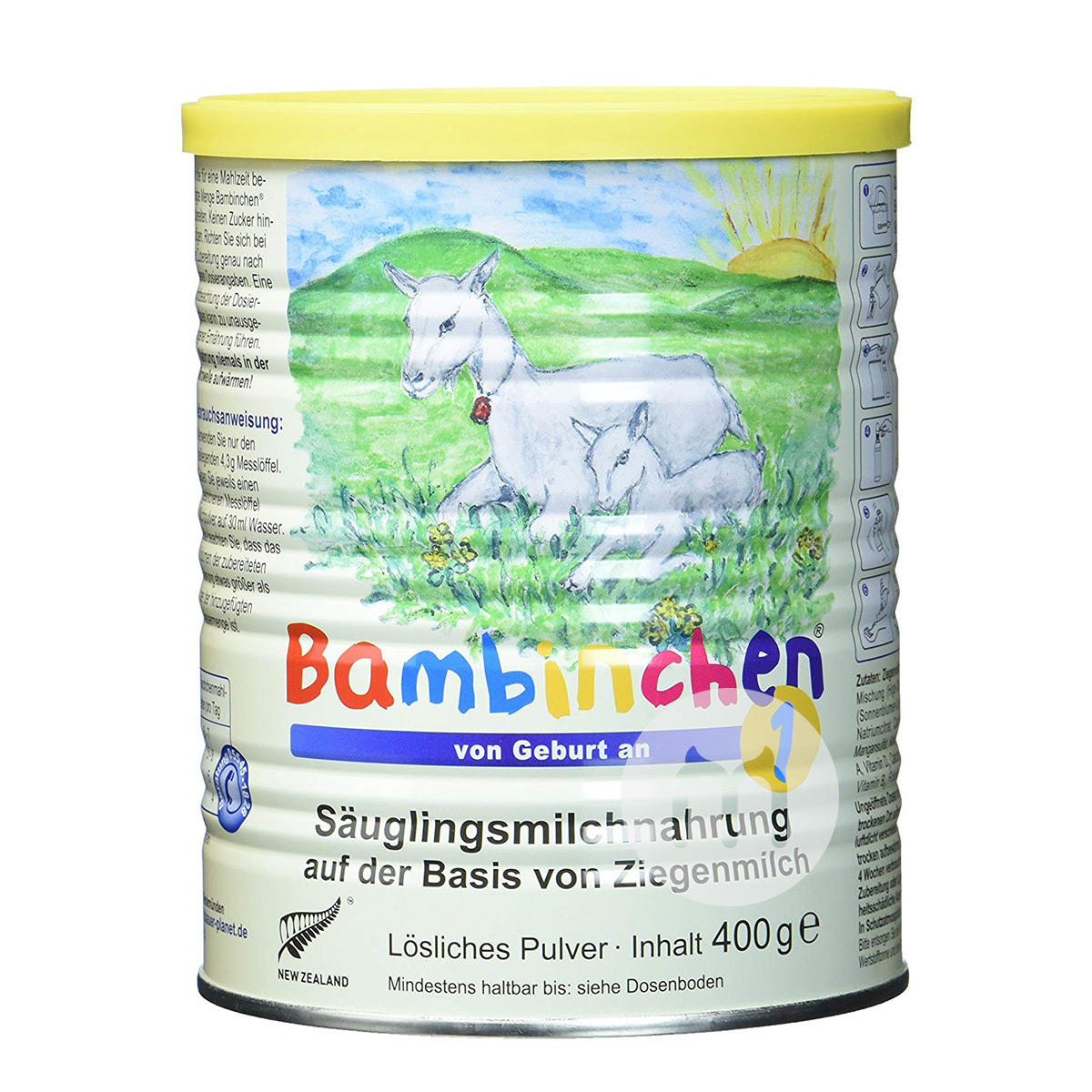 Bambinchen German Blue Planet Goat Milk Powder Tahap 1 * 6 Versi Luar ...