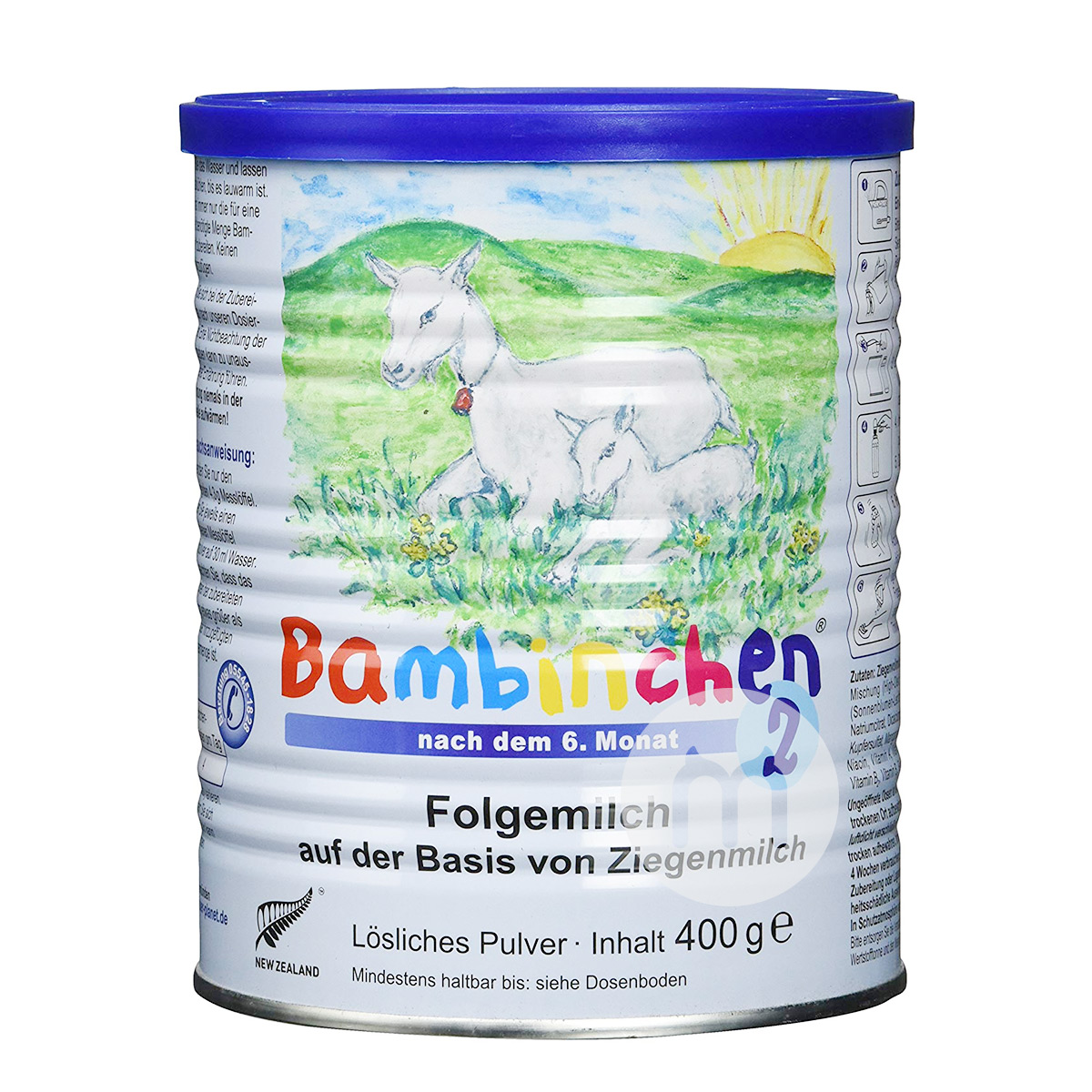 Bambinchen German Blue Planet Goat Milk Powder Tahap 2 * 6 Versi Luar ...