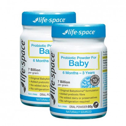 [2 harga] Life Space Australia 6 bulan-3 tahun bayi bubuk probiotik 60...