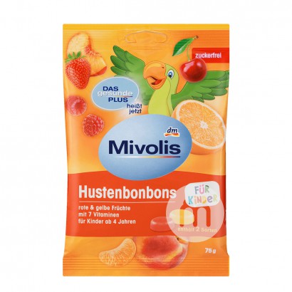 Mivolis Jerman Mivolis mengurangi permen buah batuk anak-anak * 5 vers...