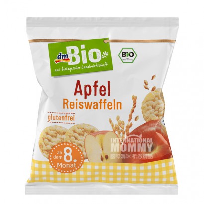 [4 buah] DmBio Jerman DmBio Organik Apple Rice Rice Cake Versi Luar Ne...