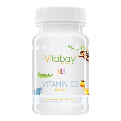 Vitabay Germany Tablet kunyah vitamin D3 anak-anak Vitabay versi 120 d...